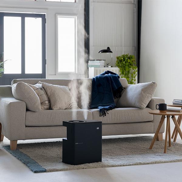 SANKA サンカ 加湿器 UVパワースチーム ブラック W除菌 タイマー設定