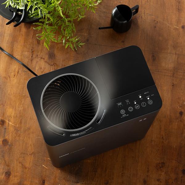 SANKA サンカ 加湿器 UVパワースチーム ブラック W除菌 タイマー設定