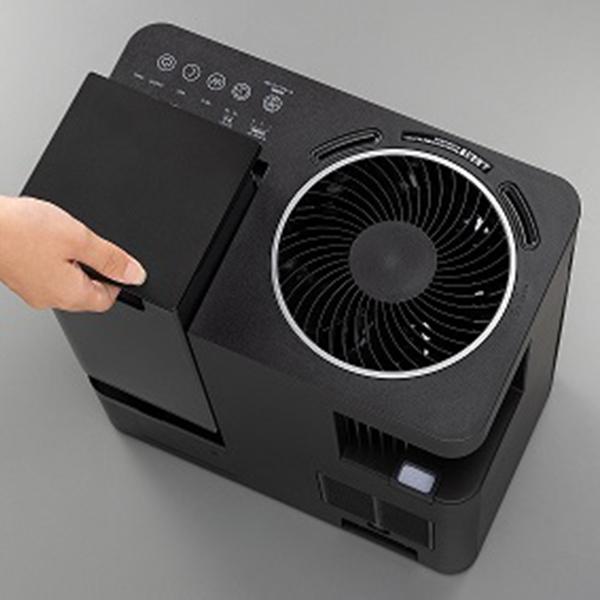 SANKA サンカ 加湿器 UVパワースチーム ブラック W除菌 タイマー設定