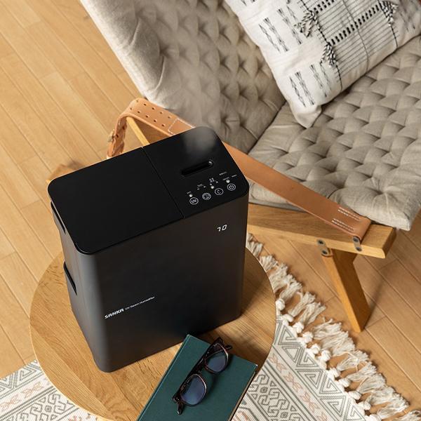 サンカ SANKA 加湿器 UVパワースチーム ブラック W除菌 タイマー設定  
