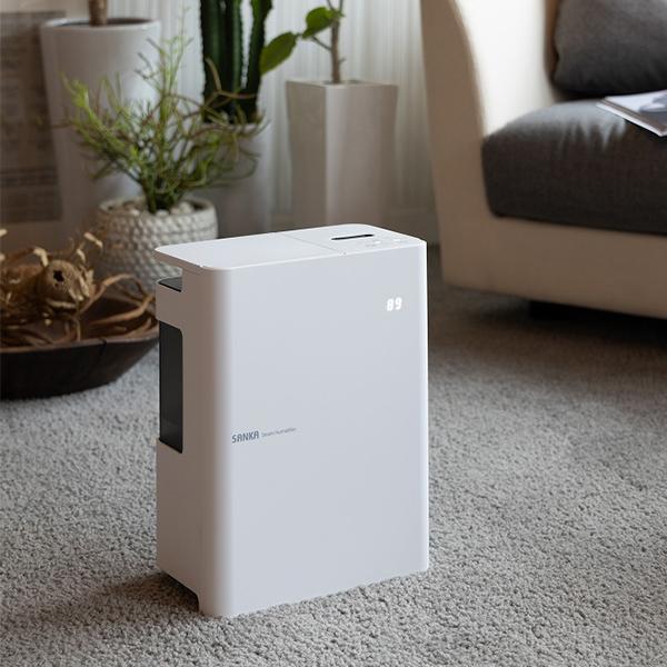 SANKA サンカ 加湿器 スチーム式 タイマー設定 卓上加湿器 エコ 安全