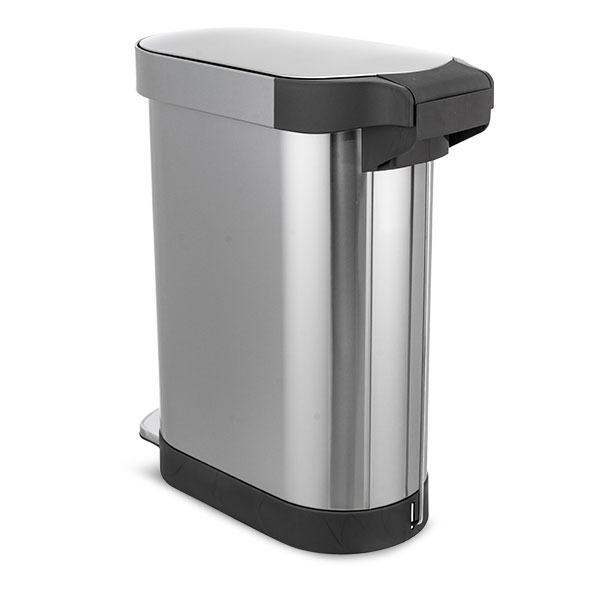 シンプルヒューマン simplehuman ゴミ箱 45L ペダル式 レクタンギュラー ステップカン CW2027｜glv｜04