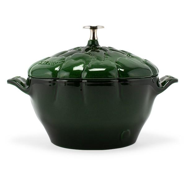 STAUBアーティチョーク 鋳鉄製ラウンド鍋 グリーン 約22cm