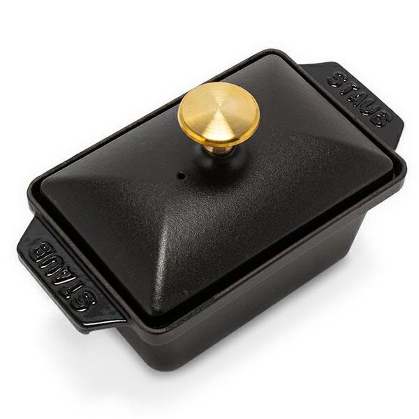 美品✨ストウブ ハーフテリーヌ 両手鍋 ホーロー 15cm グレー 訳あり】ストウブ Staub ハーフテリーヌ 15×11cm 鍋 テリーヌ型