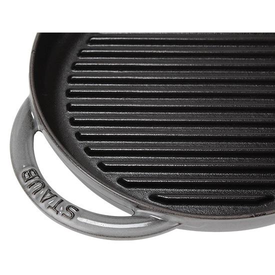 【並行輸入品】 ストウブ Staub グリルパン 30cm ピュアグリル 120130 Grill Round 2 Handles ステーキ バーベキュー BBQ 焼肉 鉄板 | Staub | 08