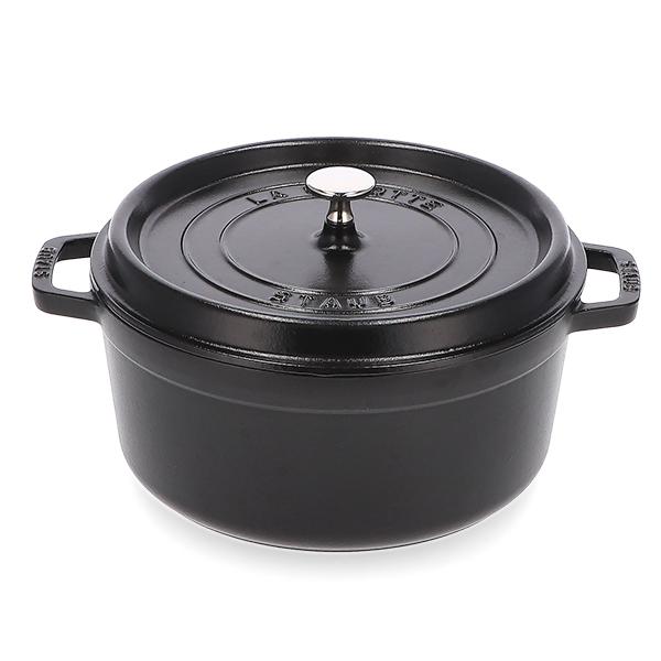 【STAUB（ストウブ） 】グラファイトグレー ホーロー鍋 3点セット Staub（ストウブ） お盆も休まず配送 【並行輸入品】 鍋 26cm ピコ