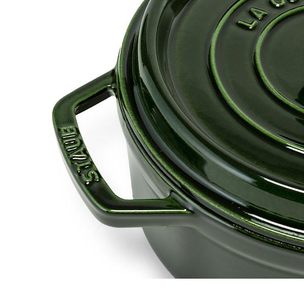 STAUB ピコココット バジルグリーン 20cm 両手鍋 Amazon｜staub ストウブ 「 ピコ ココット ラウンド バジル