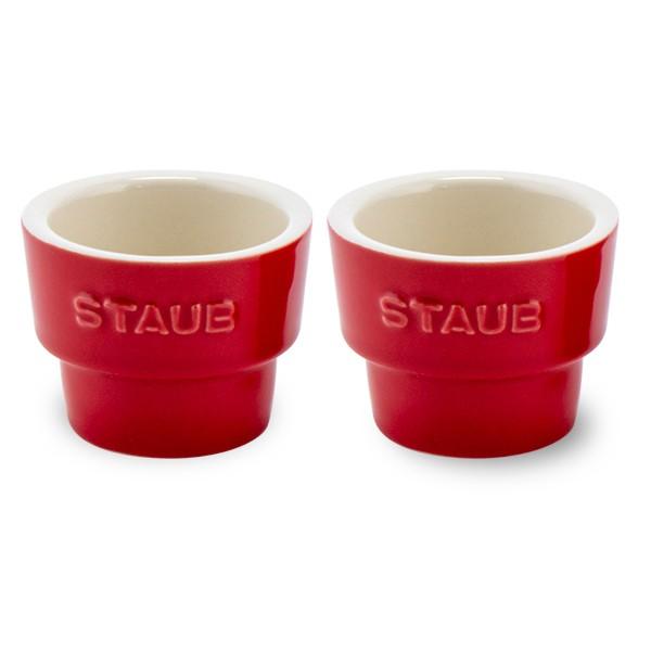 【並行輸入品】 ストウブ Staub エッグスタンド 2個セット セラミック エッグホルダー Egg Holder Set of 2 食器 卵立て ミニカップ 耐熱 プレゼント | Staub | 08