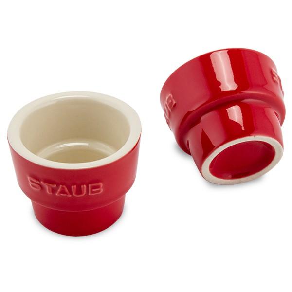 【並行輸入品】 ストウブ Staub エッグスタンド 2個セット セラミック エッグホルダー Egg Holder Set of 2 食器 卵立て ミニカップ 耐熱 プレゼント | Staub | 10