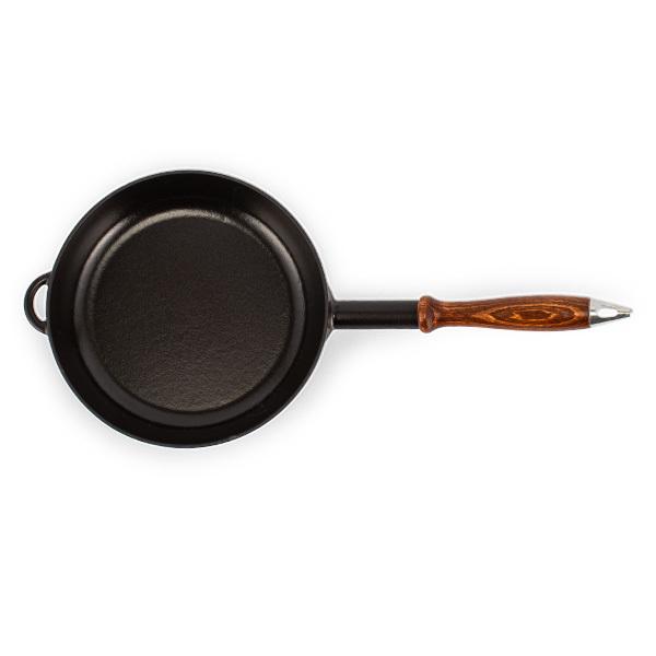 Staub ストウブ ウッドハンドル フライパン 24cm ホーロー