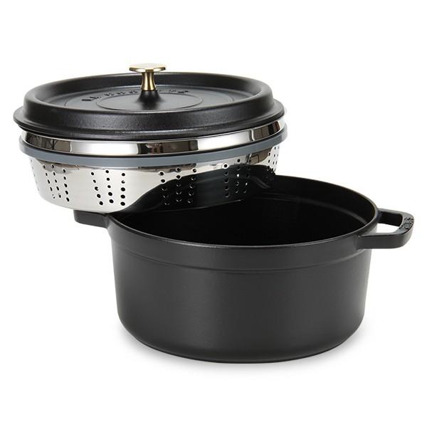 ストウブ 鍋 Staub ココットラウンド / スチーマー インサート 
