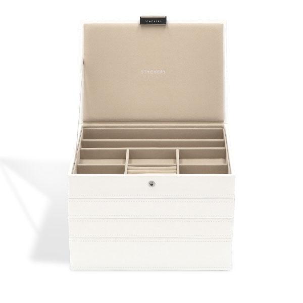 STACKERS クラシックジュエリーボックス 4セット　ホワイト STACKERS スタッカーズ ジュエリーボックス 選べる4点セット