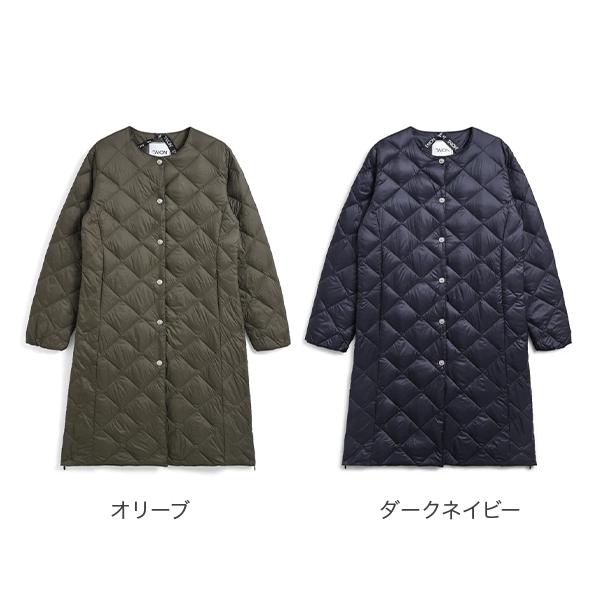 TAION（タイオン） シティ クルーネック ロングダウンコート