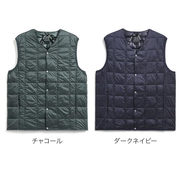 TAION（タイオン） ベーシック Vネックボタン インナーダウンベスト