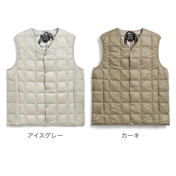 TAION（タイオン） ベーシック Vネックボタン インナーダウンベスト