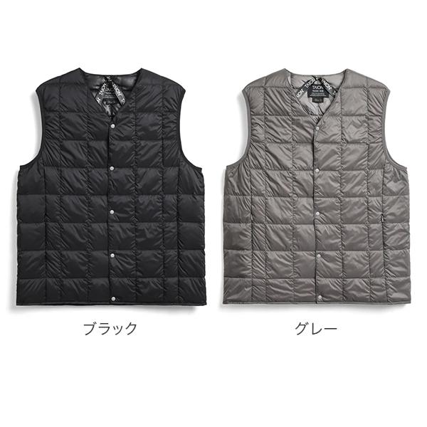 TAION（タイオン） ベーシック Vネックボタン インナーダウンベスト