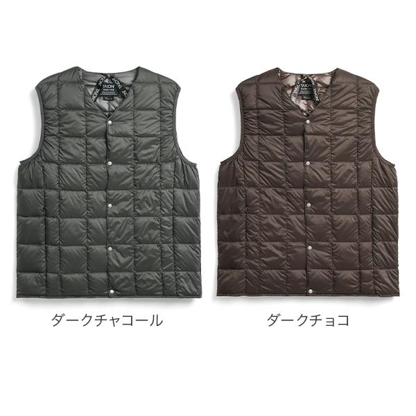 TAION（タイオン） ベーシック Vネックボタン インナーダウンベスト