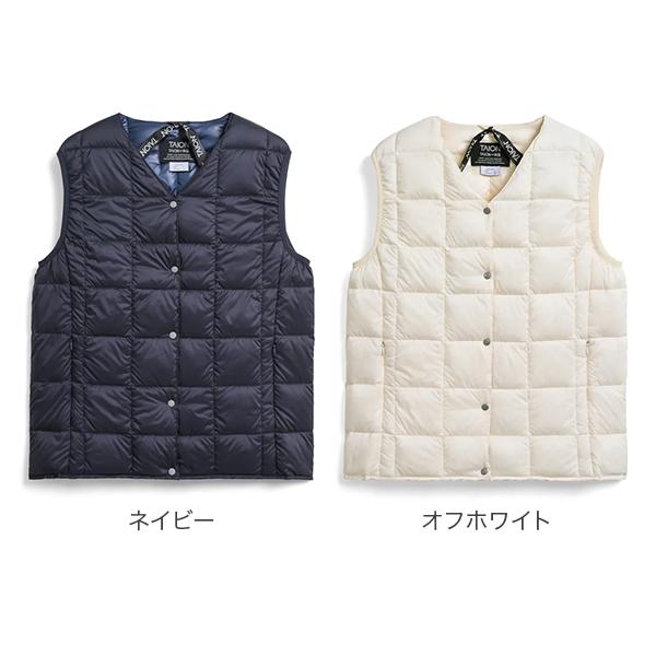 TAION（タイオン） ベーシック Vネックボタン インナーダウンベスト
