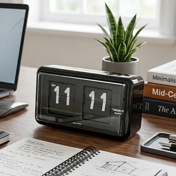 トゥエンコ TWEMCO テーブルクロック QT-30 Table Clock パタパタ時計