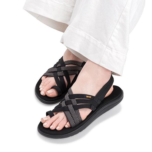 【並行輸入品】 テバ TEVA サンダル レディース ボヤ ストラッピー VOYA STRAPPY ブラック 黒 ストラップサンダル 1099271 | Teva | 05