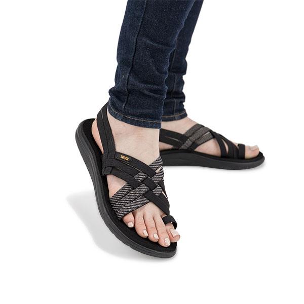【並行輸入品】 テバ TEVA サンダル レディース ボヤ ストラッピー VOYA STRAPPY ブラック 黒 ストラップサンダル 1099271 | Teva | 09