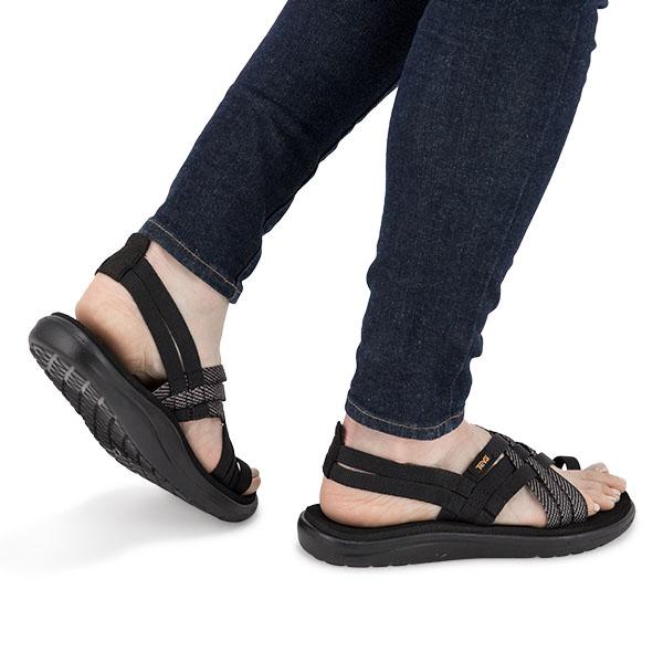 【並行輸入品】 テバ TEVA サンダル レディース ボヤ ストラッピー VOYA STRAPPY ブラック 黒 ストラップサンダル 1099271 | Teva | 10