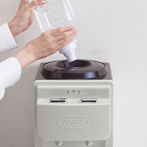 Toffy ウォーターサーバー 卓上型温冷両用タイプ ペットボトル 卓上 2L