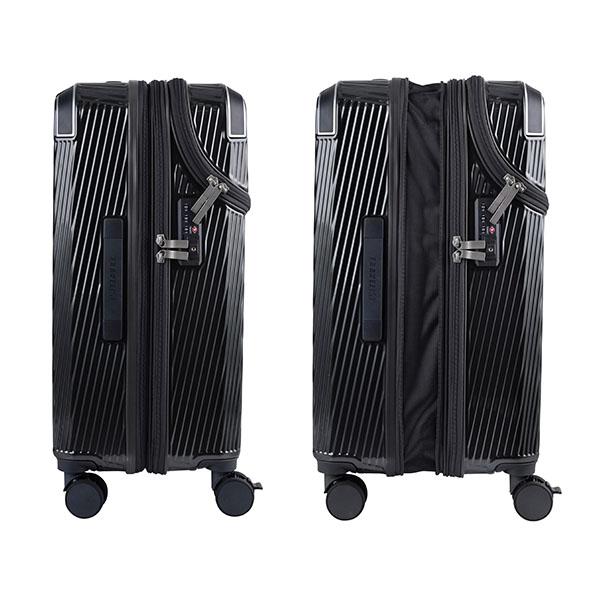 TRAVELIST スーツケース アクセル Mサイズ 51(61)L 機内持ち込み