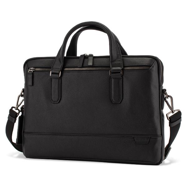 (ギンコ) TUMI 黒 レザー ビジネスバッグ トゥミ ブラック 本革 TUMI （トゥミ）本革ビジネスバッグ＋全面染め直し (複製