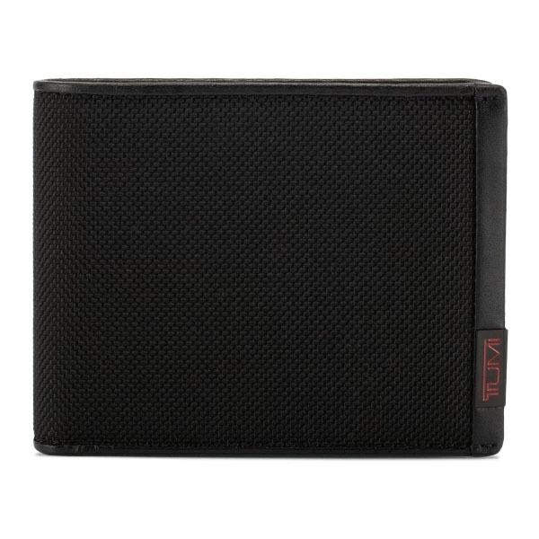 【新品未使用】TUMI トゥミ　二つ折財布　黒色　札入れ　カードホルダー トゥミ TUMI 財布 二つ折り財布 折りたたみ財布 130404t060