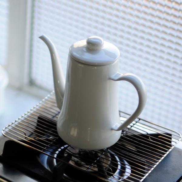 月兎印 スリムポット 1.7L コーヒーポット 野田琺瑯 月兎 ホーロー