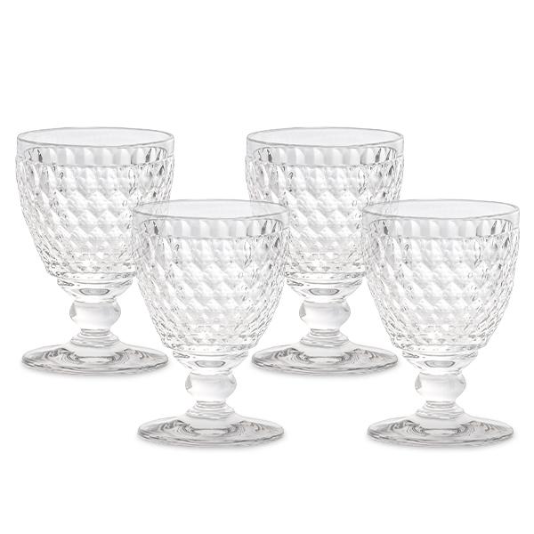 未使用品★ビレロイ&ヴォッホ★ ボストン・ワイングラス4個セット 箱付きS133 Villeroy&Boch ビレロイ&ボッホ ボストン ホワイトワイングラス