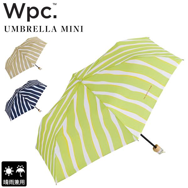 Wpc. ダブリュピーシー 折り畳み傘 ニュアンスストライプ ミニ 晴雨
