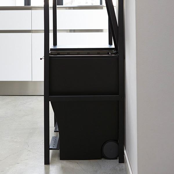 山崎実業 在庫限り TOWER タワーレンジ台 レンジラック ゴミ箱上ラック