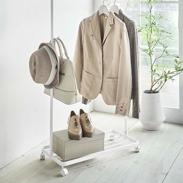 廃盤 【新品未開封】tower キッズパネル付きハンガーラックタワー　ホワイト 新品未開封品】 tower キッズパネル付きハンガーラック タワー ホワイト