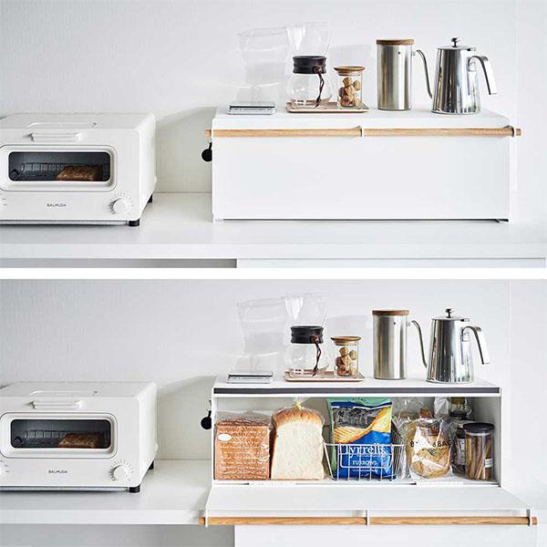 新品未使用❣️27L 山崎実業 ブレッドケース ホワイト トスカ パンケース Amazon｜山崎実業(Yamazaki) 【 完成品 】 ブレッドケース