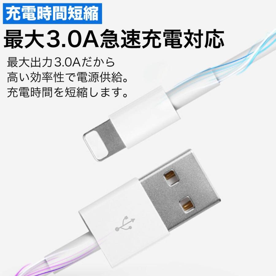 iPhone ケーブル 5本 1m 2m 3m 充電ケーブル 充電器 ケーブル ライトニングケーブル lightningケーブル type-A タイプA 急速充電 コード 0.25m 0.5m 1.5m y-s｜gm-channel｜04