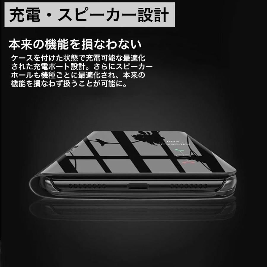 iPhone13 Pro ケース 手帳型 韓国 クリア iPhone13 Pro Max ケース スマホケース 第2世代 iPhone 12 Pro mini 11 Pro X Xs XR 8 7 カバー 手帳 鏡 y-s｜gm-channel｜06