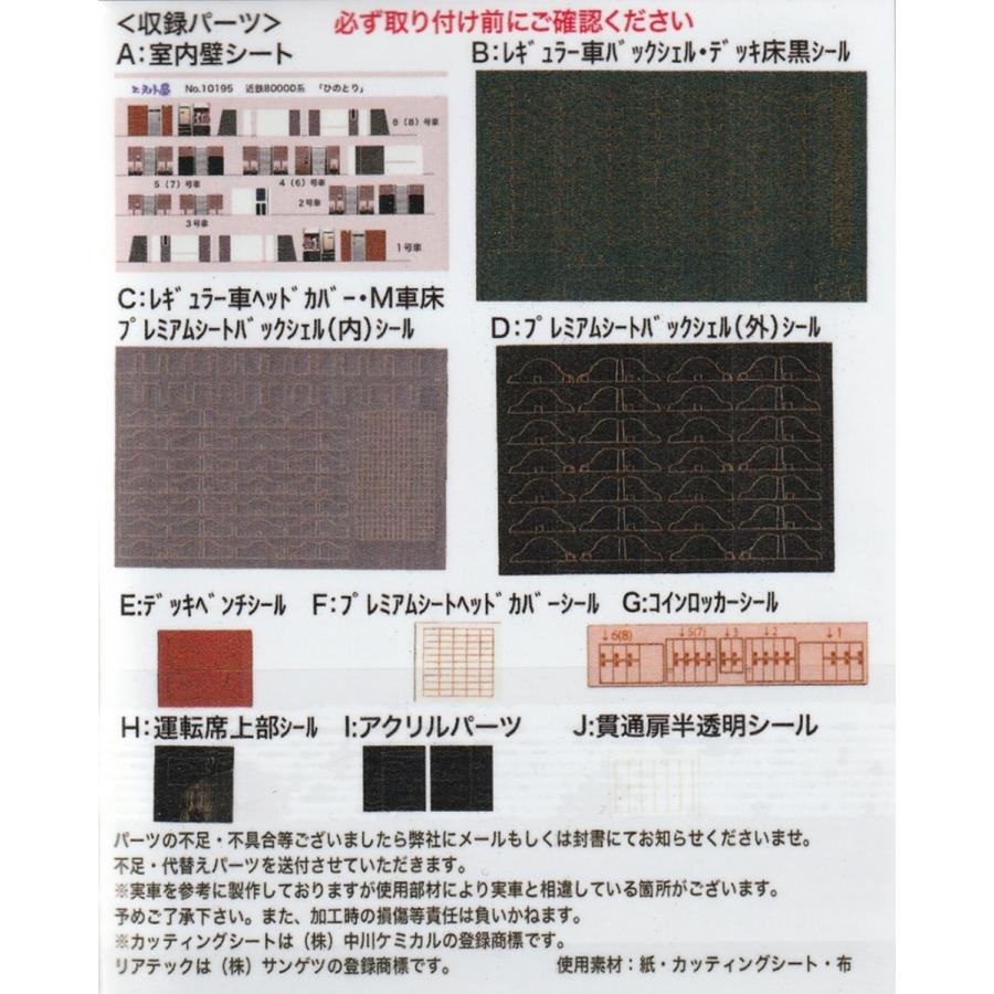 エヌ小屋 No.10195 TOMIX「ひのとり」80000系室内セット 6両分