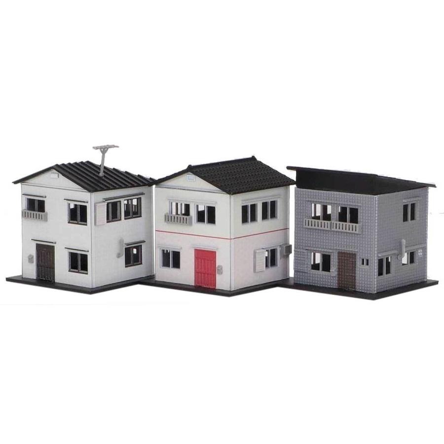 グリーンマックス 2587 着色済み 住宅セットA（3棟入り）｜gm-store-web