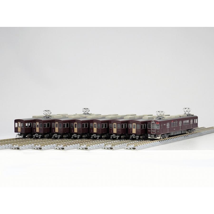 阪急7300系 8両編成 グリーンマックス 鉄道模型 特製完成品】阪急7300系(7303編成・旧塗装)8両編成セット(動力