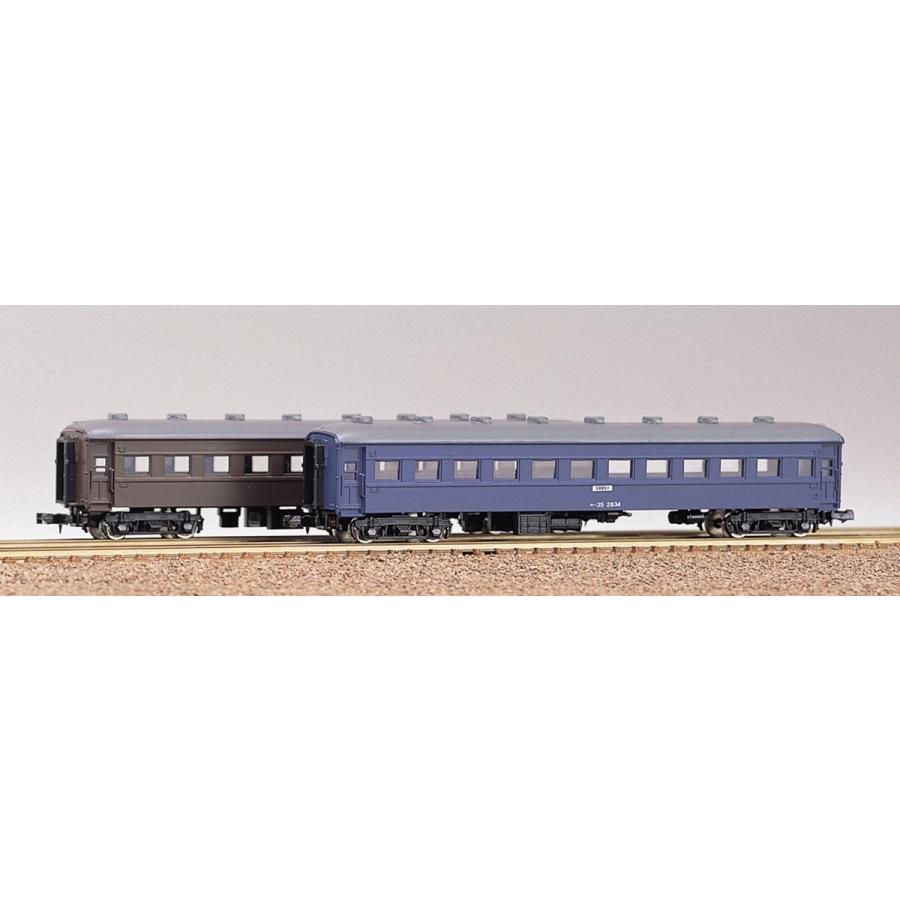 グリーンマックス 114 国鉄オハ35形(丸屋根) 2両セット（未塗装キット