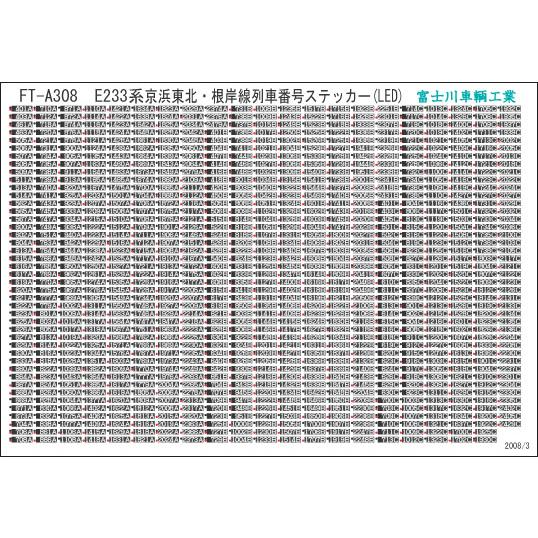 富士川車輛工業 E233系浦和区列車番号(LED) : グリーンマックス・ザ