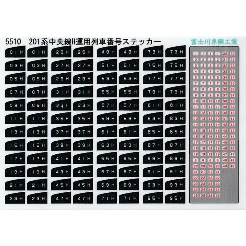 富士川車輛工業 5510 201系中央線H運用列車番号 : グリーンマックス