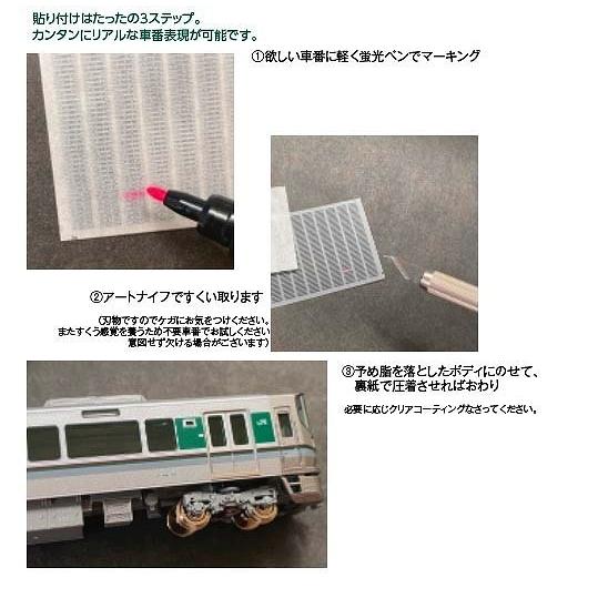 世田谷総合車両センター 西日本車番インレタ1（網干223系篇(1