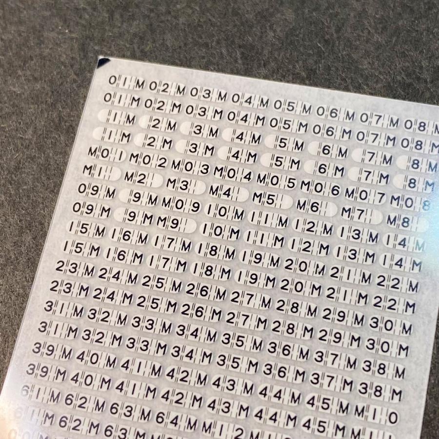 世田谷総合車両センター 国電運番表示インレタ2（森ノ宮篇