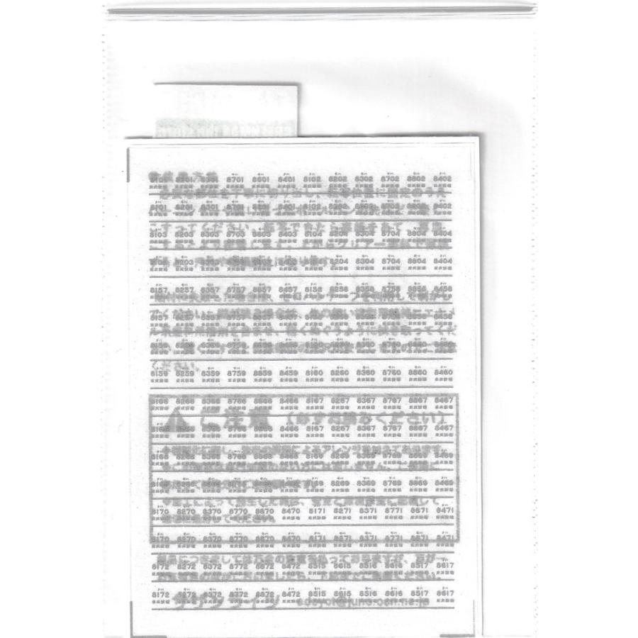 サザンライツ N-8601 8000系用ナンバーインレタ マットシルバー