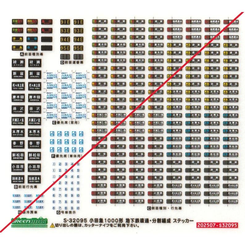 グリーンマックス S-32095 小田急1000形 地下鉄直通・分割編成