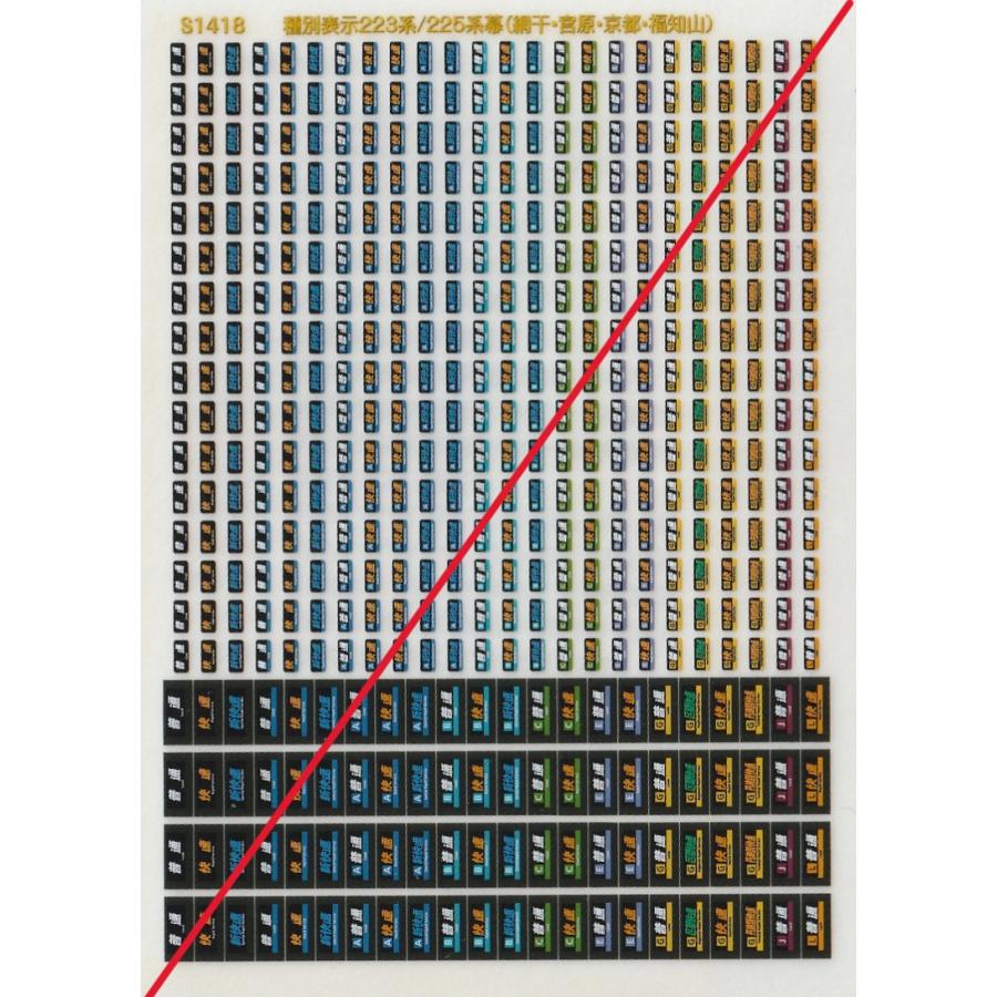 世田谷総合車両センター S1418 種別表示 223系/225系幕（網干・宮原