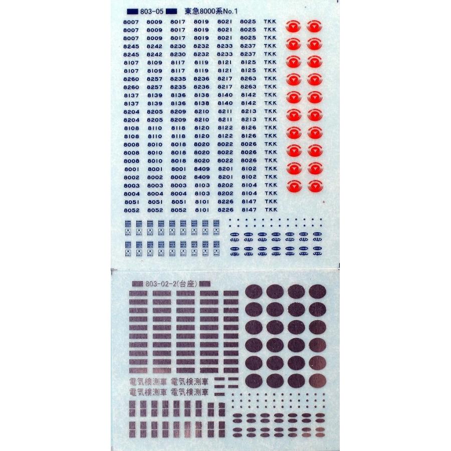 トレジャータウン TTL803-05 東急8000系標記No1 : グリーンマックス